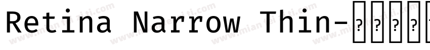 Retina Narrow Thin字体转换